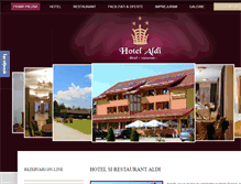 Tablet Screenshot of hotelaldi.ro